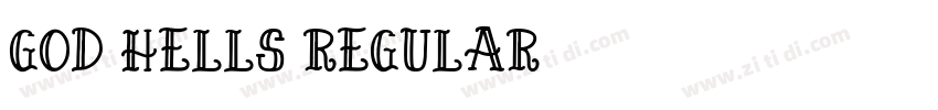 God Hells Regular字体转换